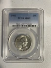 1952 Washington Quarter 25C PCGS MS65