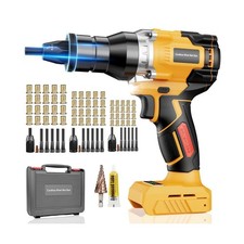 Cordless Rivet Nut Gun for De-walt 20V Battery, Electric Rivet Nut Tool Brush...