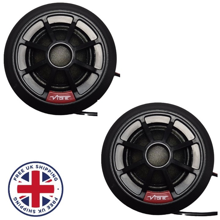 VIBE Tweeter Slick 1"" 150W Max 50w RMS Car Audio 25mm  - Sold as Pair