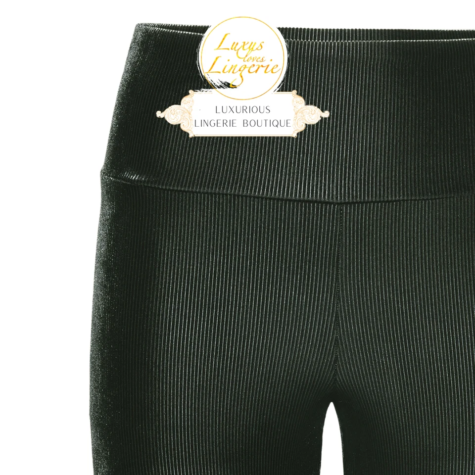 ESMERALDA LEGGINGS by Wolford M Medium dark gvreen Samt Design Hose - Bild 4 von 4