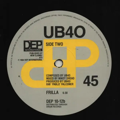 Ub40 Cherry Oh Baby (Dub Mix) Vinyl Single 12inch DEP International