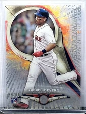 Rafael Devers 2018 Bowman High Tek PyroTEKnics Rookie RC #55/99 #PY-RD Red Sox