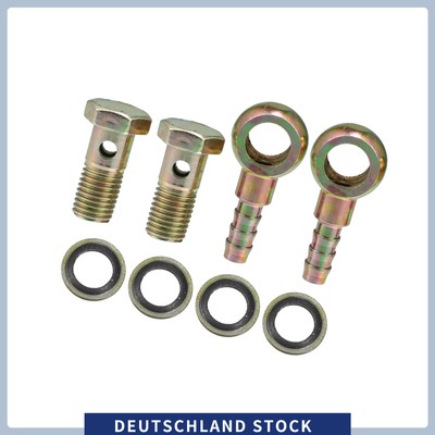 Hohlschraube M12x1,5 8mm Auto Hohlschraube Schlauchanschlussadapter (2er Set)