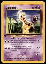 Girafarig 58/111 Common Neo Genesis Pokemon 1st Edition Moderately Played