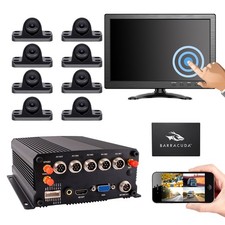 8CH WiFi 4G GPS 1080P Vehicle Truck DVR Camera System Remote View on APP/Web/PC