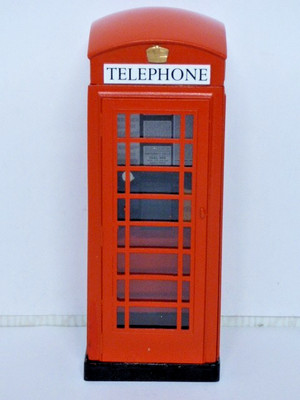 Promod PRO263 Red Telephone Box Type 6 Kiosk all metal model 115 mm tall