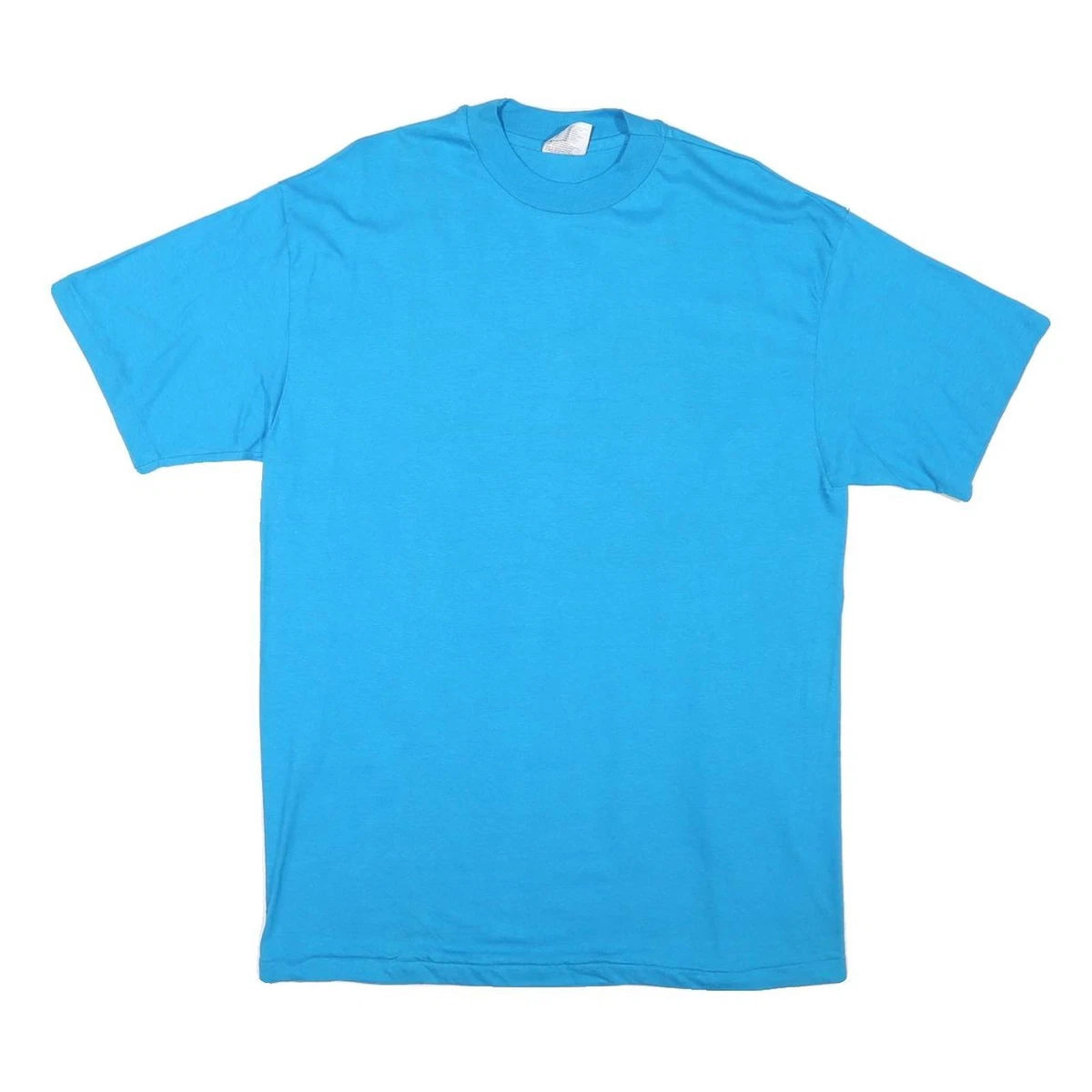 T-shirt Homme Hanes Beefy T - XL - Bleu Marin - Coton Poids Lourd - Idéal Plage