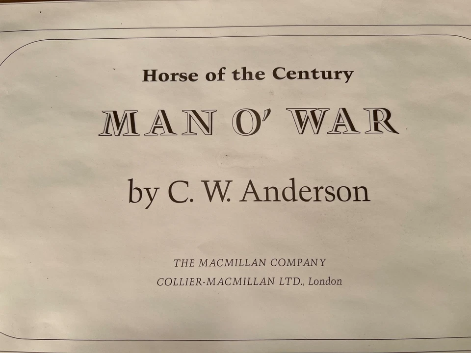 Man O' War: Horse of the Century ~ Impresiones de caballos de C.W. Cartera Anderson Foto 4 de 4