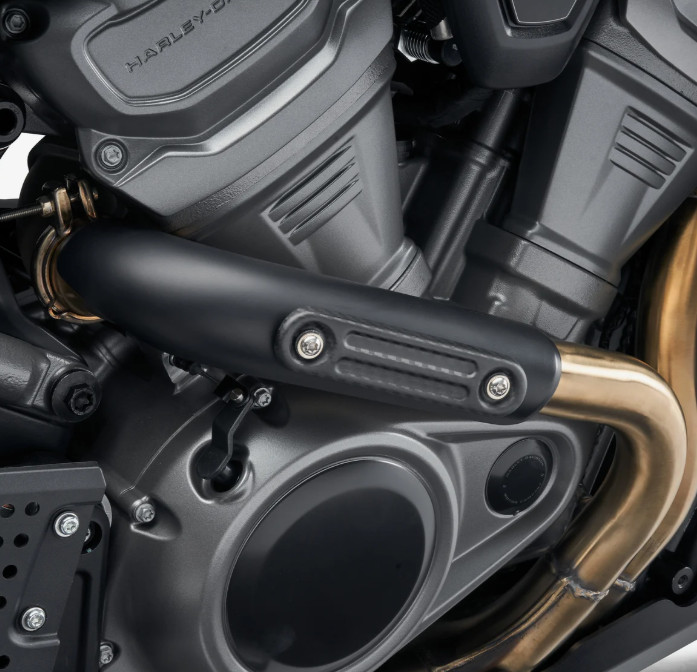 Insert pare-chaleur carbone Screamin Eagle Harley Davidson en fibre premium