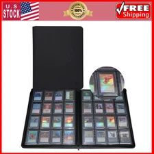 GrinOwl Toploader Card Binder 16 Pocket Holds 640 3x4" Cards for Collection