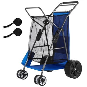 Uimoso Beach Cart Wagon avec 10" Roues solides pour le sable et le jardinage