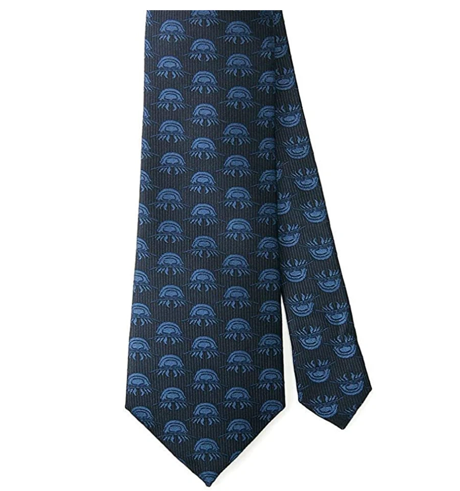 Corbata COLORATA Isópodo Gigante Azul Marino 100% Seda Animal Japón Hombres Corbata Raro Regalo  Foto 2 de 4