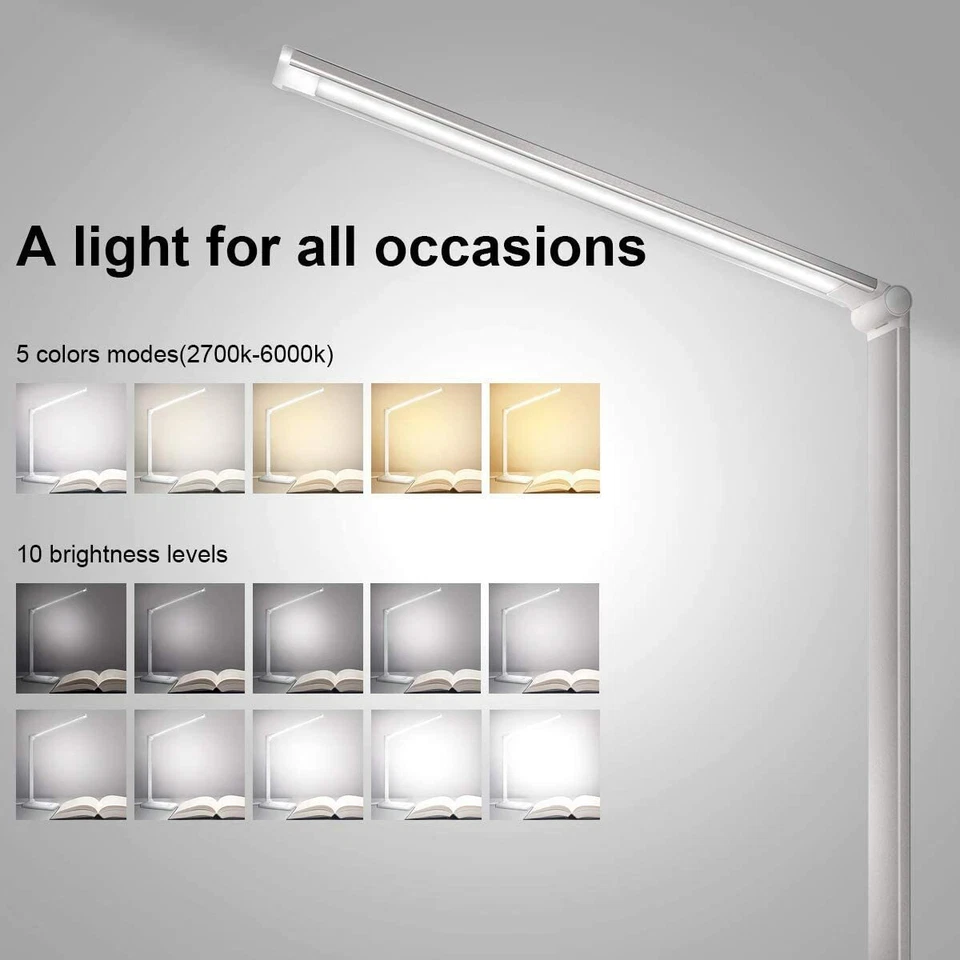 LED Desk Lamp, Eye-Caring Table Lamps, Natural Light Protects Eyes, 5 Modes - Image 2 of 4