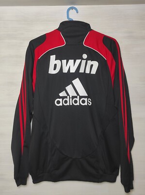 AC MILAN adidas フルジップジャケット　ナイロン　Mサイズ e74845868deebee60fab62b15c1321