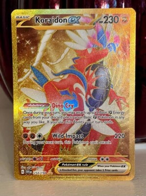 龍49 POKEMON KORAIDON ex 254/198 GOLD HYPER RARE -SCARLET AND VIOLET
