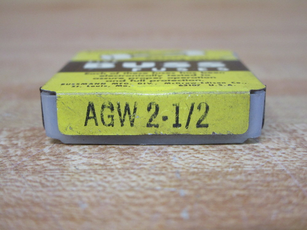 Buss AGW 2-1/2 Bussmann Fuse Formerly 7AG 2-1/2 Jagged (Pack of 30)