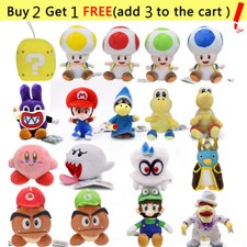 Super Mario Bros Plush Toys Stuffed Soft Collection Game Doll Kid Birthday Gifts