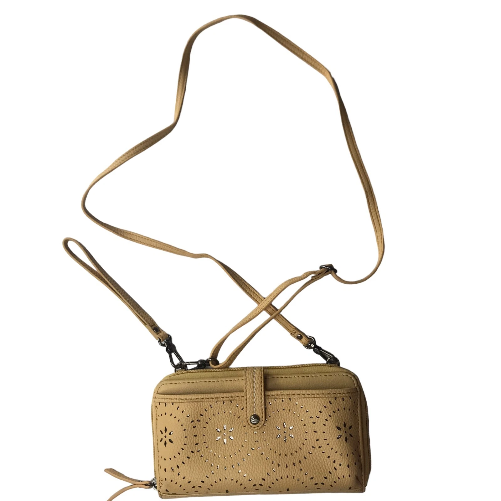 Borsa a tracolla The Sak in pelle cerniera continentale cinturino rimovibile marrone chiaro