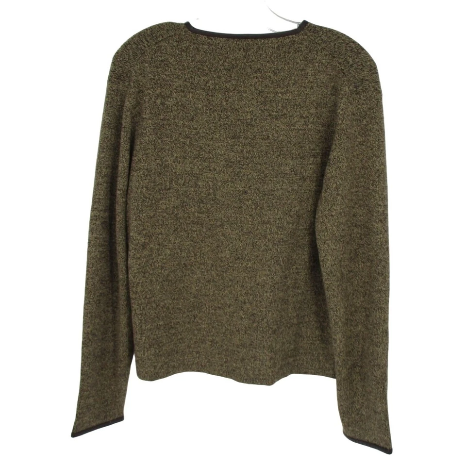 Conjunto de falda Kate Hill para mujer mediana mezcla de lana cuero vegano ribete suéter tejido Foto 4 de 4