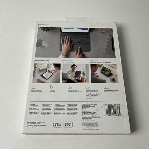 Logitech Folio Touch Keyboard Case for iPad Pro 11" 1st 2nd 3rd Gen - Picture 10 of 11
