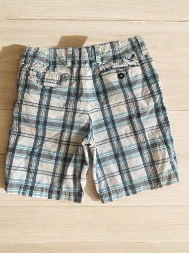 American Eagle Outfitters Men’s Size 33 Longboard Plaid Shorts White & Blue - Picture 2 of 7