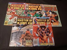 MASTER OF KUNG FU LOT OF (5) #44 #48 #49 VF #77 105 FN+ 1976