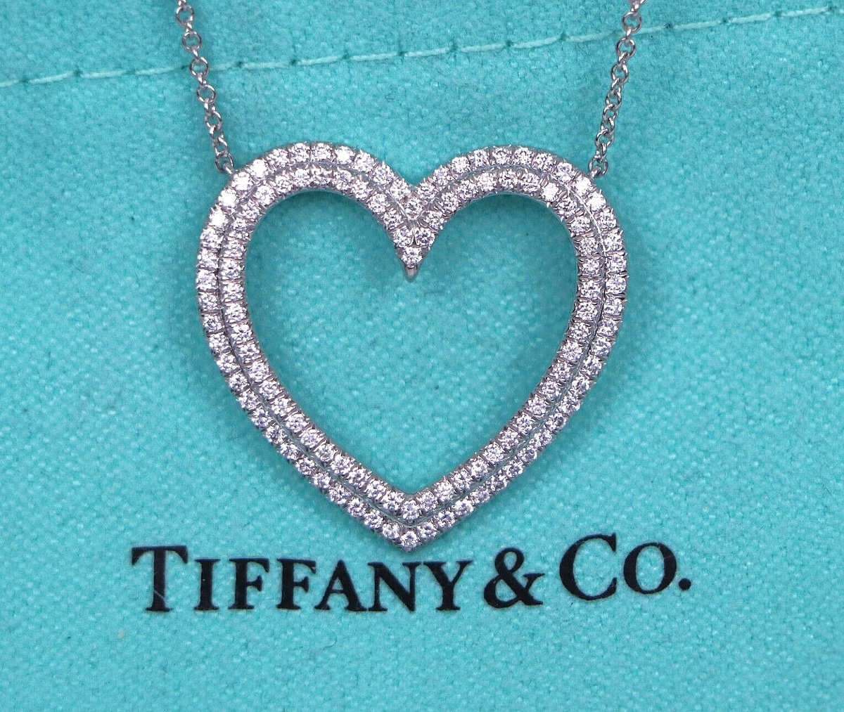 ※最終値下げ※Tiffany & Co. メトロ　ハートダイヤモンドネックレス 楽天市場】Tiffany＆CO. ティファニー メトロハートネックレス
