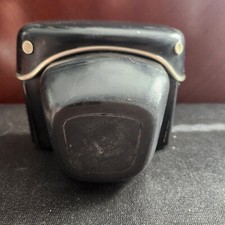 Vintage Black Hard Leather Camera Case Made In West Germany