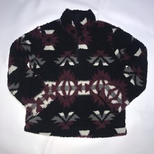 Wrangler Kids Western Sherpa 1/4 Zip Pull Over Size M 7-8 