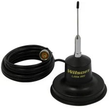 Wilson Little Wil Magnet Mount CB Radio Antenna Kit - 300 Watts, 15' Coax Cable