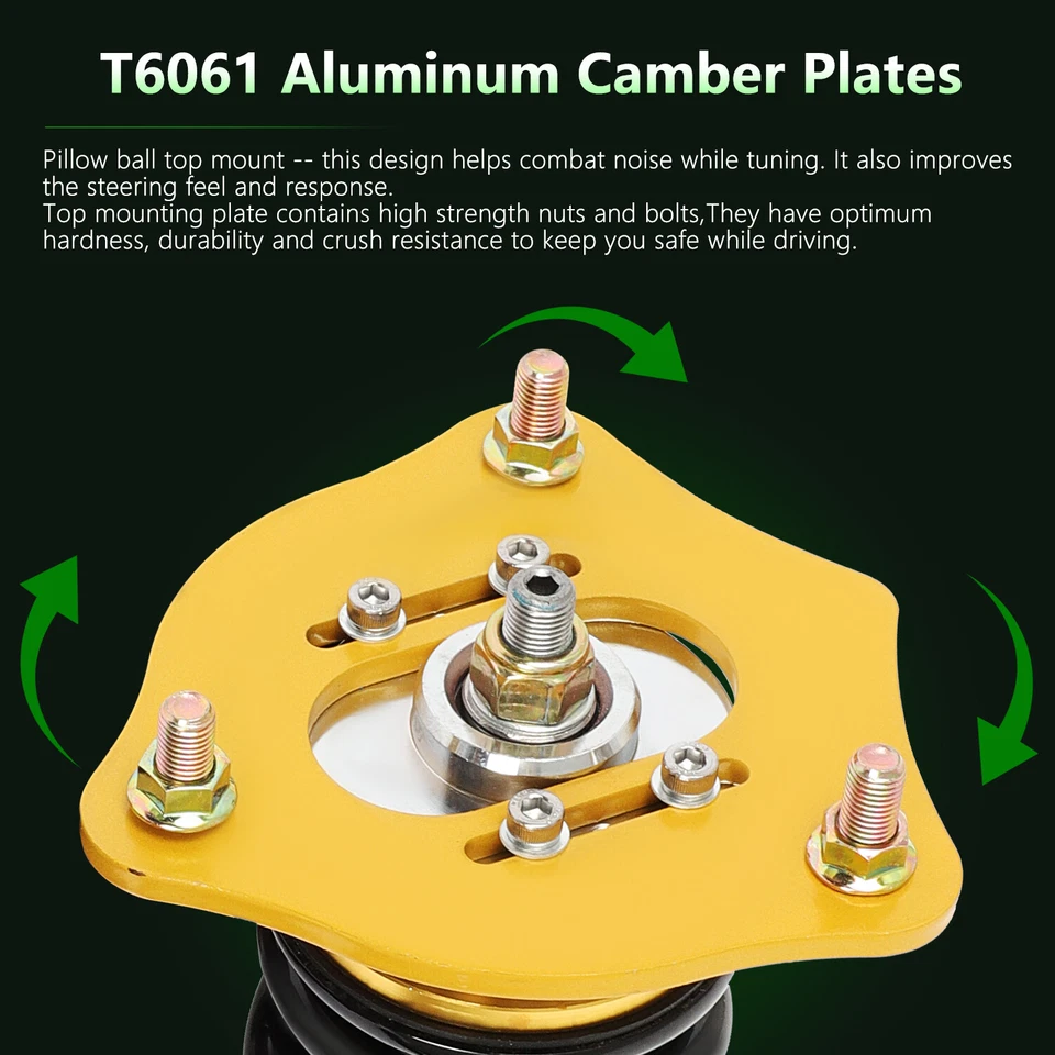 Coilovers Struts Shocks Adj Height Suspension Springs For 2013-2016 Honda Accord Foto 3 de 4