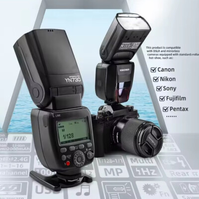 YONGNUO YN730 2.4G GN60 Wireless Flash Light Speedlite Canon Nikon Sony Fujifilm