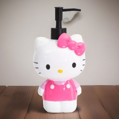 Hello Kitty Sanrio Figural Pink Soap / Lotion Dispenser Pump Jay Franco & Sons