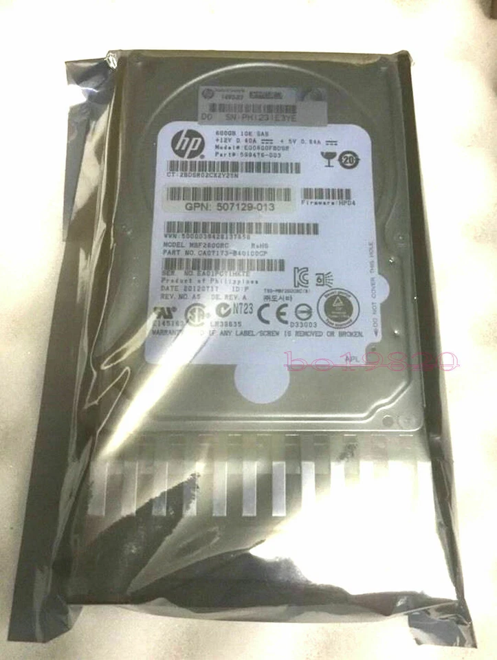 HP 581286-B21 HP 600GB 10K 2.5" 6G SAS HDD DP 581311-001 - Image 2 of 4