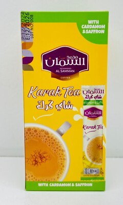 Mohammad Al Samman Karak Tea with Cardamom & Saffron - Contains 10 x 20g pouches