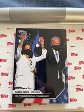 2020 Topps Now Joe Biden Kamala Harris President Vice President Elect Card #12