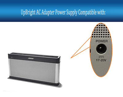 Globe AC Adapter For Bose SoundLink Bluetooth Speaker III 3