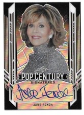JANE FONDA  2021 LEAF POP CENTURY BLACK PRISMATIC Auto AUTOGRAPH #'d 4/7 Actress