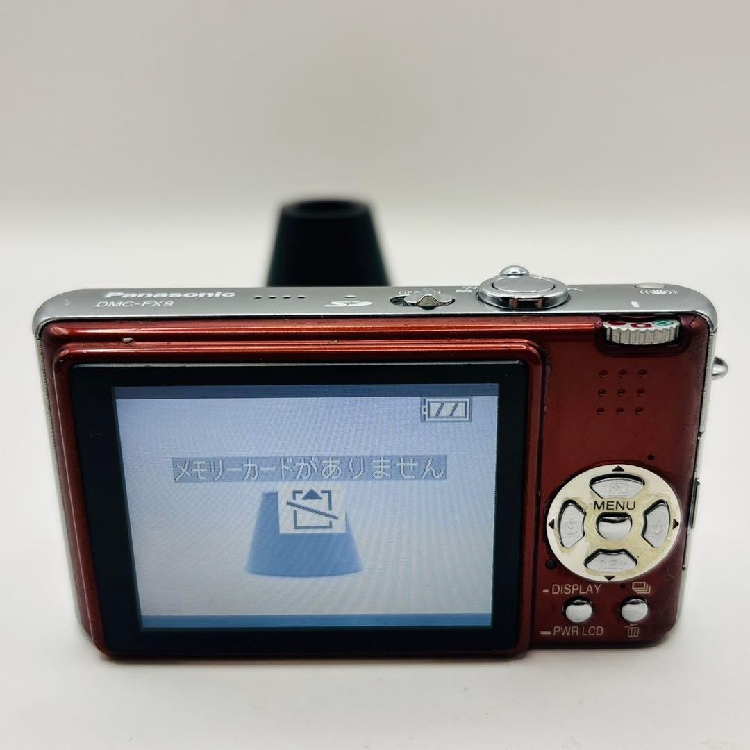 【SDカード付】Panasonic LUMIX DMC-FX9 レッド Panasonic LUMIX DMC-FX9 Compact Digital Camera with LEICA Lens Red