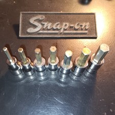 Snap On Allen Driver Sockets METRIC 7pcs 4-10mm 3/8 Snap On Allen Driver Sockets METRIC 7pcs 4-10mm 3/8