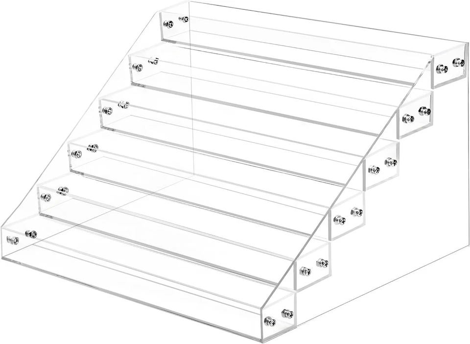 Organizador de esmalte de uñas soporte de exhibición estante soporte acrílico 6 niveles 72 botellas Foto 3 de 4