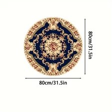 140cm*140cm1400GSq.m Dot Plastic Backing 1pc Bohemian Premium Floral Design Roun