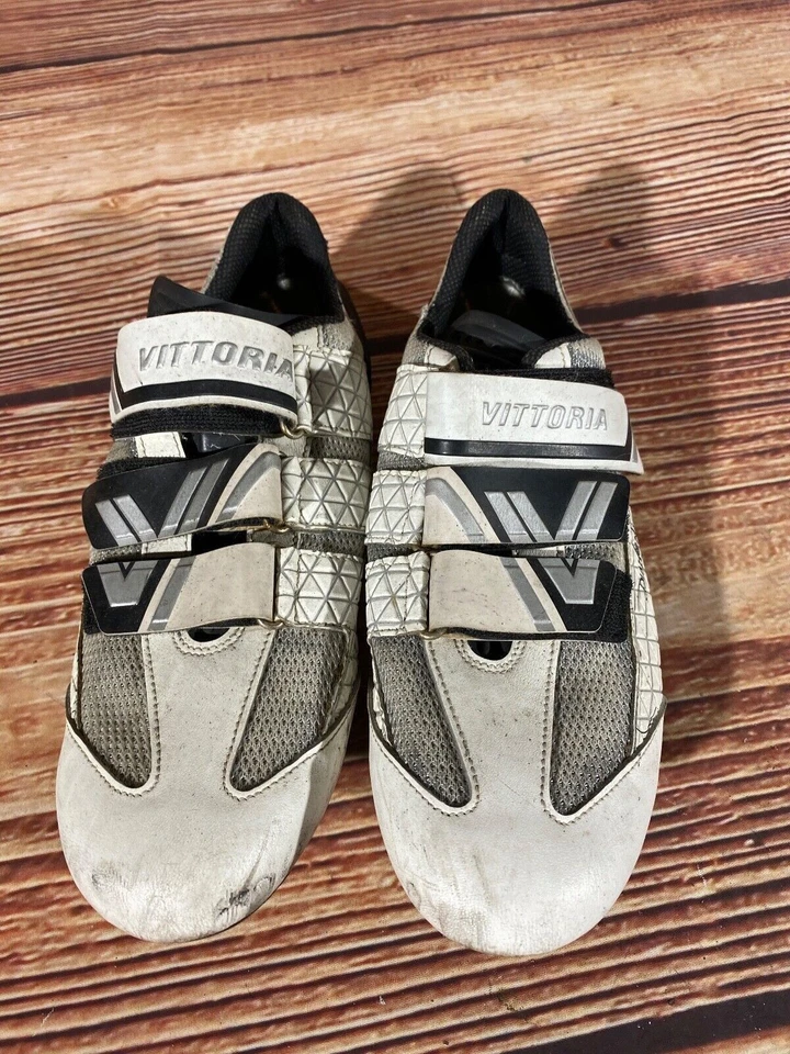 Zapatos de ciclismo de carretera VITTORIA Diamond talla 3 pernos EU44 US10 Mondo 275 cs792 Foto 3 de 4