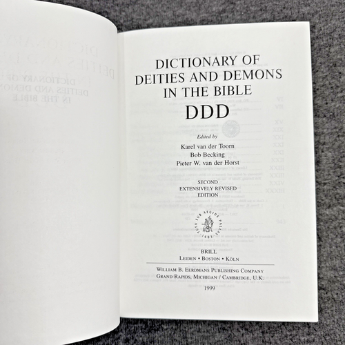 Dictionary of Deities And Demons In The Bible Karel Van Der Toorn HC Revised Ed - Picture 12 of 19