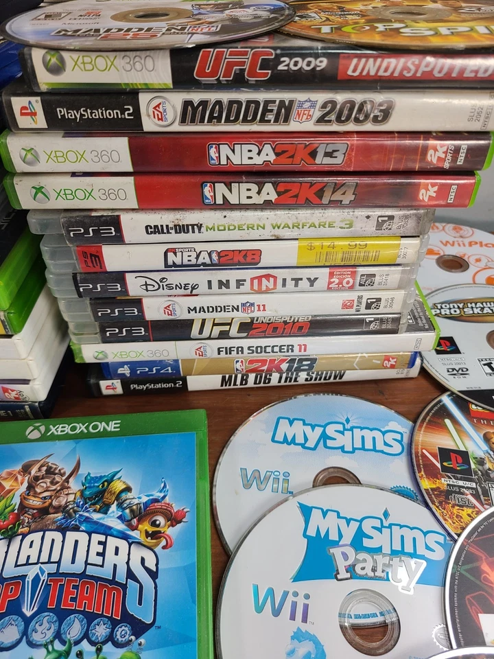 Video Game Lot Of 89 Scratched Non Working PS1/2/3/4 WII GC XBOX OG/360 AS IS - Image 4 of 4