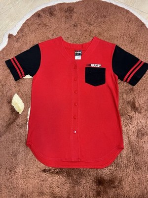 Nascar Baseball Red Pocket T Small Double Sided Graphic Cars Racing Dale Vtg