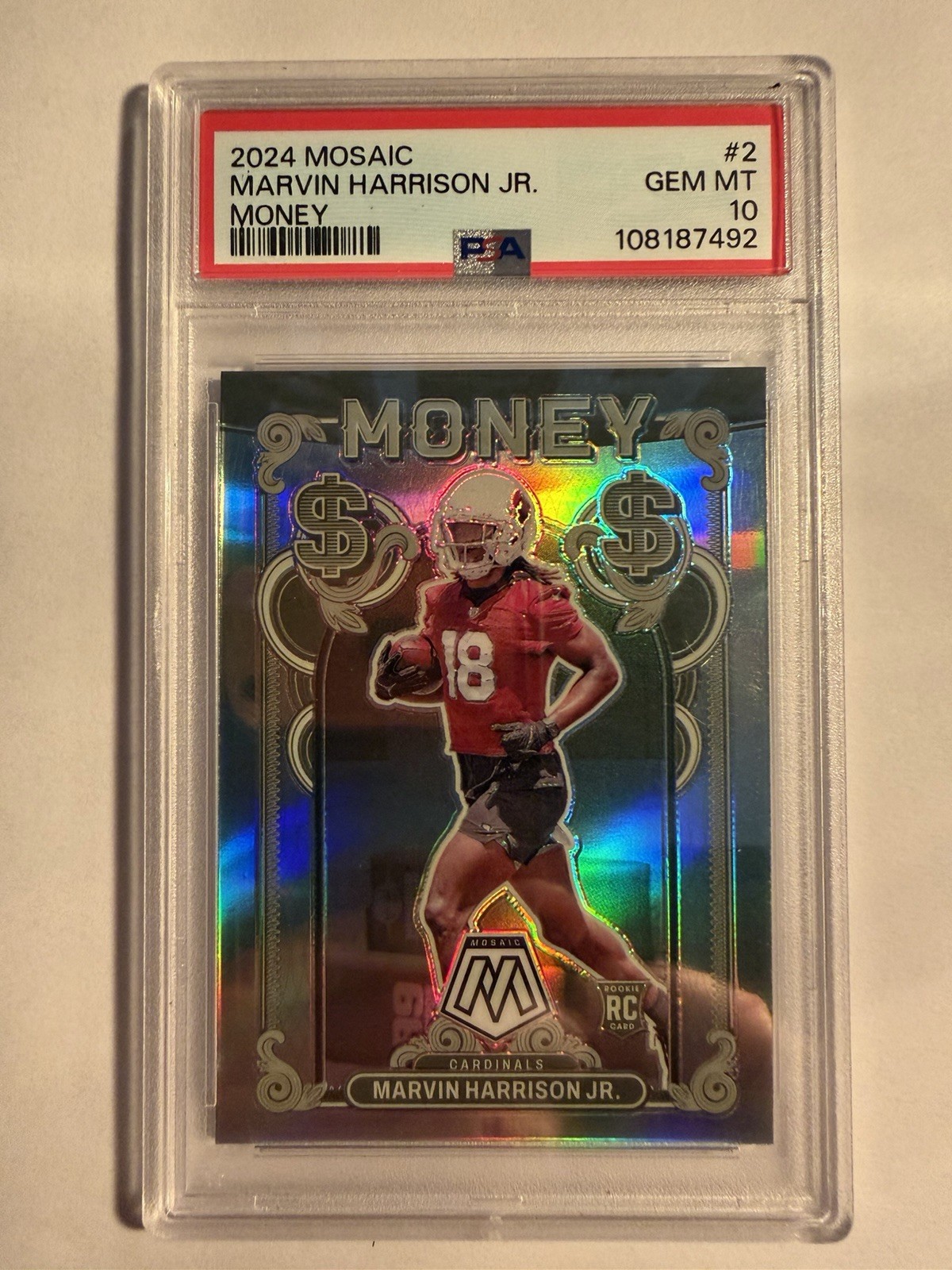 2024 Mosaic Marvin Harrison Jr Money PSA 10