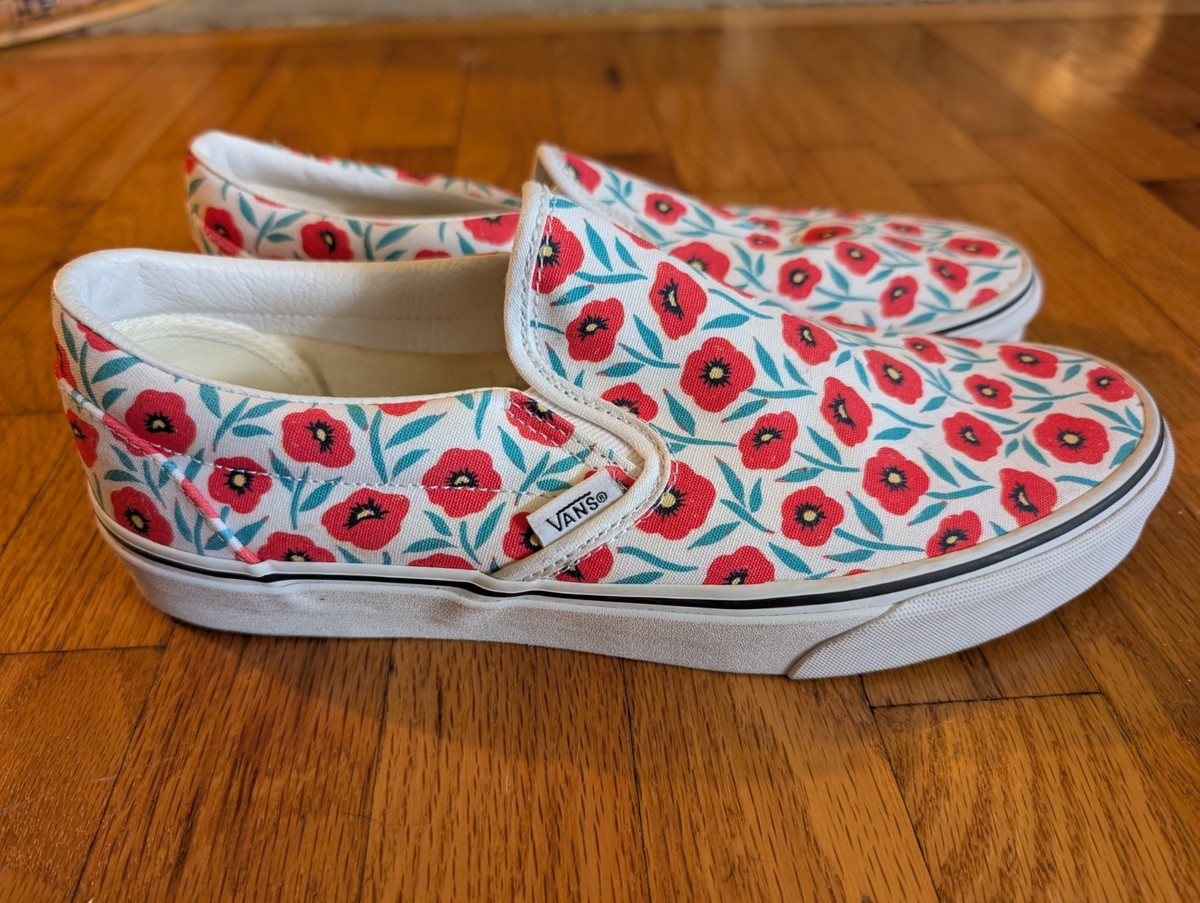 Custom Vans Vans Hawaiian Floral Slip On Floral Pattern Vans Slip