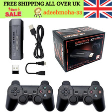 Wireless 4K 70000+ Built-in Games HDMI TV Game Stick Console X2 Wireless Gamepad