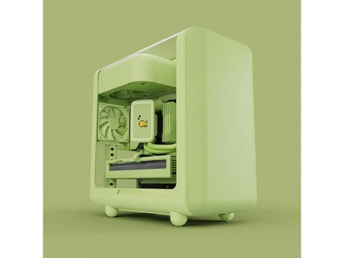 HYTE CS-HYTE-X50G-MM Green ABS / Steel / Tempered Glass ATX Mid Tower Case